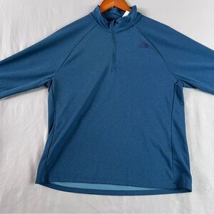 The North Face Women's Blue Half-Zip Pullover Sweatshirt